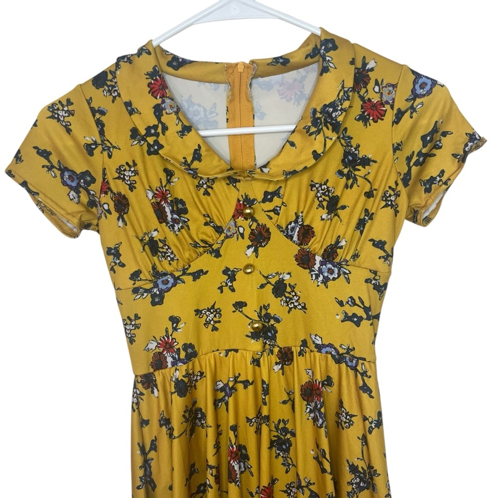 Weissman Showtime Under The Boardwalk 13036 Dance Costume floral print dress - Picture 3 of 8